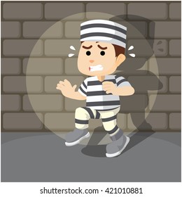 caught convict to run away