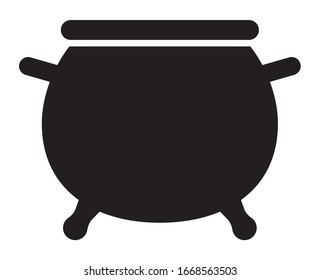 Icono vectorial plano de cauldron/olla caldron para juegos y sitios web