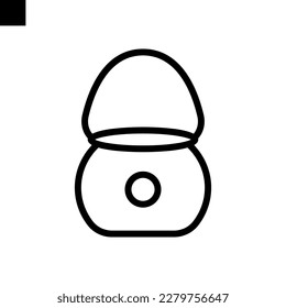 Cauldron camping logo icon vector