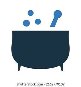 Cauldron, cooking icon. Simple editable vector illustration.