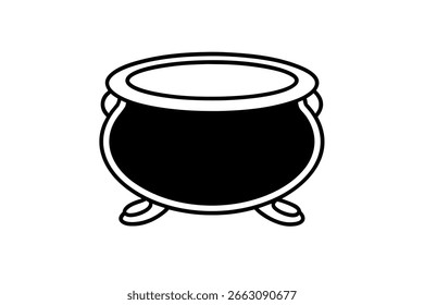 Cauldron design vector on white background