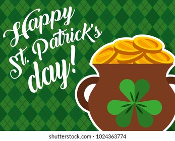 cauldron gold couins treasure happy st patrciks day