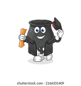 the cauldron graduation vector. cartoon character