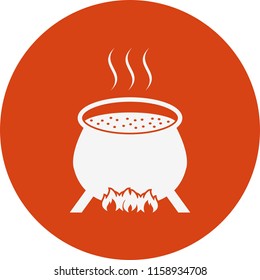 Cauldron Halloween Icon