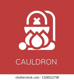  Cauldron icon. Editable  Cauldron icon for web or mobile.