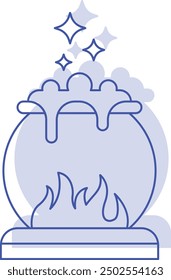 Cauldron Icon for Halloween and Magic-themed Designs
