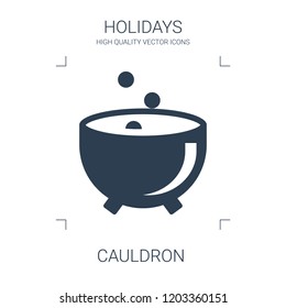 cauldron icon. high quality filled cauldron icon on white background. from holidays collection flat trendy vector cauldron symbol. use for web and mobile