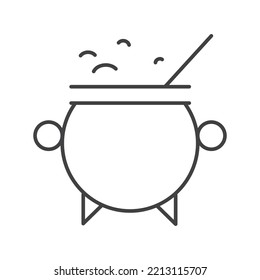 Icono de caldera aislado en un fondo blanco