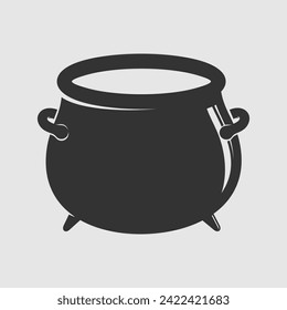 Cauldron icon isolated. Vector illustration