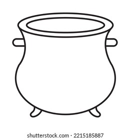 cauldron icon on white background