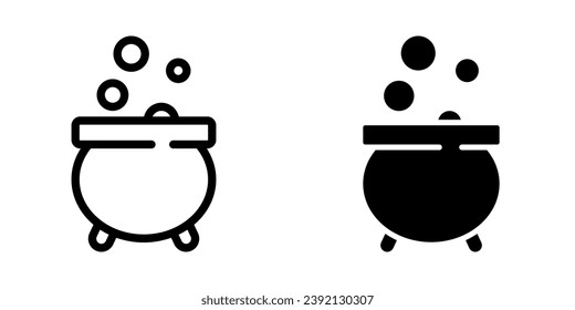 Cauldron Icon. symbol for mobile concept and web design. vector illustration