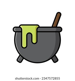 cauldron icon vector design template in white background