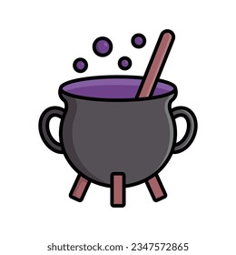 cauldron icon vector design template in white background