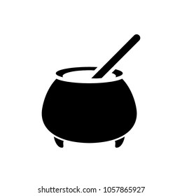 cauldron icon, vector illustration.