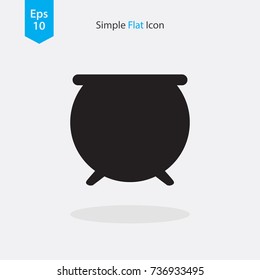 Cauldron Icon. Vector Illustration