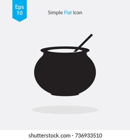 Cauldron Icon. Vector Illustration