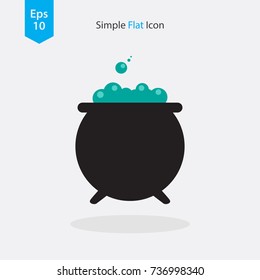 Cauldron Icon. Vector Illustration