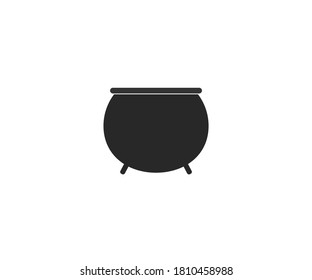 Cauldron icon. Vector illustration, flat design.