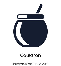 Cauldron icon vector isolated on white background for your web and mobile app design, Cauldron logo concept