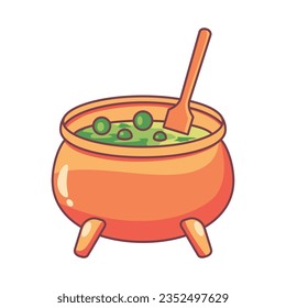 Cauldron icon vector on trendy style for design and print