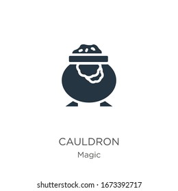 Cauldron icon vector. Trendy flat cauldron icon from magic collection isolated on white background. Vector illustration can be used for web and mobile graphic design, logo, eps10