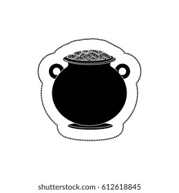cauldron with money icon