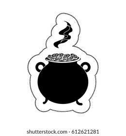 cauldron with money icon