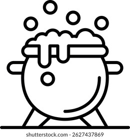 Cauldron New Creative Icon Design Vector