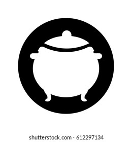 cauldron old isolated icon
