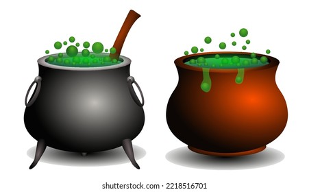 cauldron pot for halloween event 

isolated on white