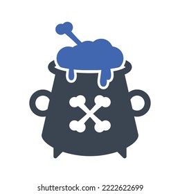 Cauldron pot icon, Vector graphics