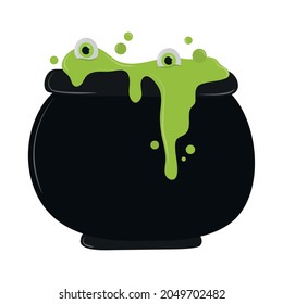 cauldron potion with eyes spell