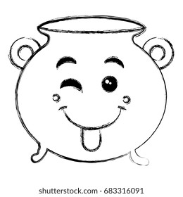 Cauldron of saint patrick kawaii character