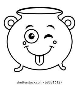 Cauldron of saint patrick kawaii character