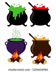 Cauldron Set Illustration