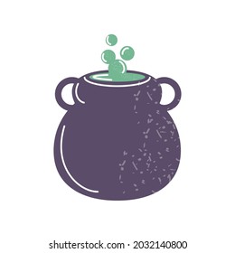 cauldron spell potion icon isolated