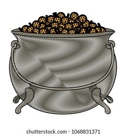cauldron with treasure saint patrick celebration