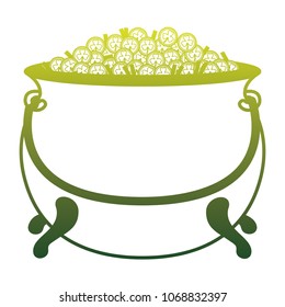 cauldron with treasure saint patrick celebration