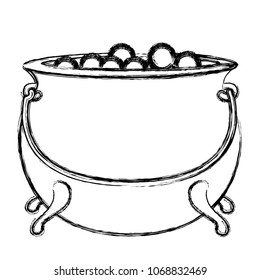 cauldron with treasure saint patrick celebration
