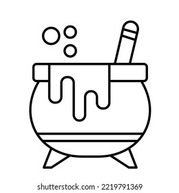 Cauldron Trendy Color Vector Icon which can easily modify or edit

