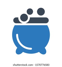 cauldron vector glyph colour icon