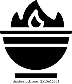 Ilustração de design de ícone de vetor de caldeirão