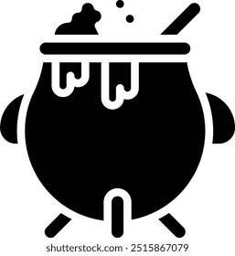 Cauldron Vector Icon Design Illustration