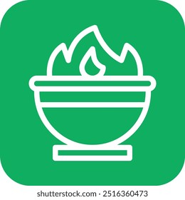 Cauldron Vector Icon Design Illustration
