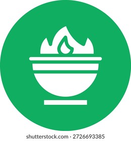 Ilustração de design de ícone de vetor de caldeirão