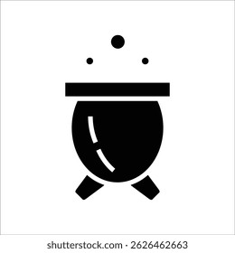 cauldron vector icon line template
