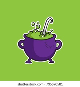 cauldron vector witchcraft