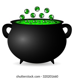 Cauldron Witches Potion Halloween Stock Vector (Royalty Free) 320201660 ...