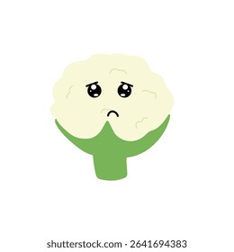 cauliflower cartoon character element stock.
