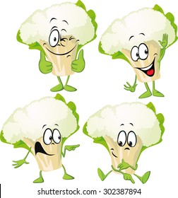 Cauliflower - Funny Vector Cartoon